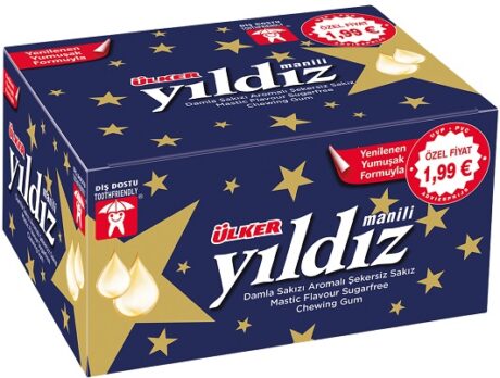 Yildiz Damla Sockerfri Tuggummi 80*1,4g 1x15