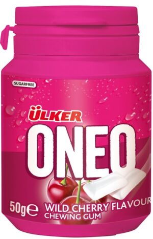 Oneo Körsbär Tuggummi - Burk 50g 1x20