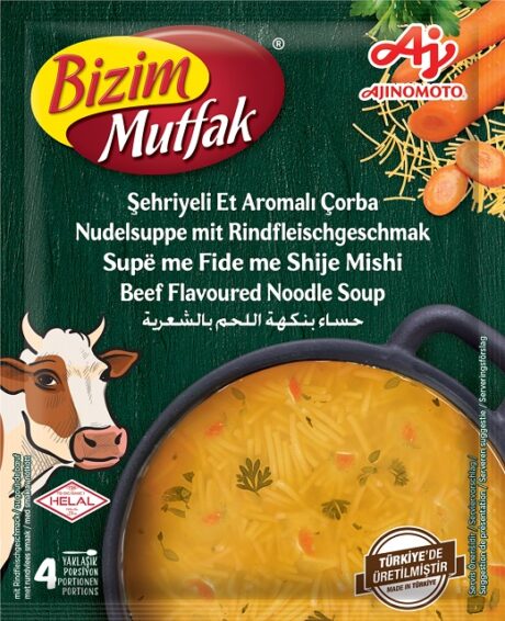 Ulker Bizim Kött Nudelsoppa 65g 1x12