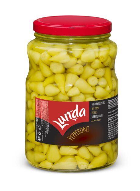 Lunda Inlagda Gula Peppar Starka 1700cc (1600g) 1x6