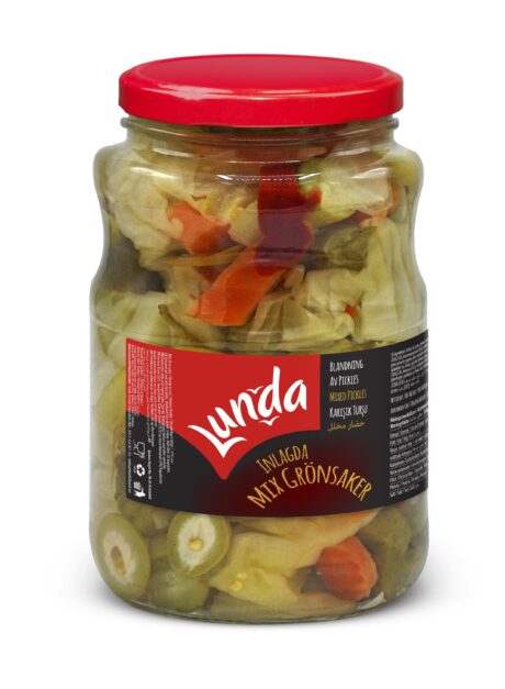 Lunda Inlagda Grönsaker Mix 1700cc (1600g) 1x6