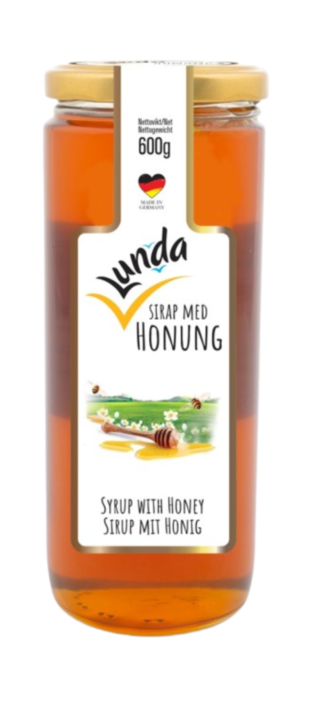 Lunda Sirap m Honung 600g 1x12