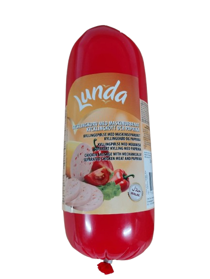 Lunda Mortadella Kyckling&Paprika 400g 1x10