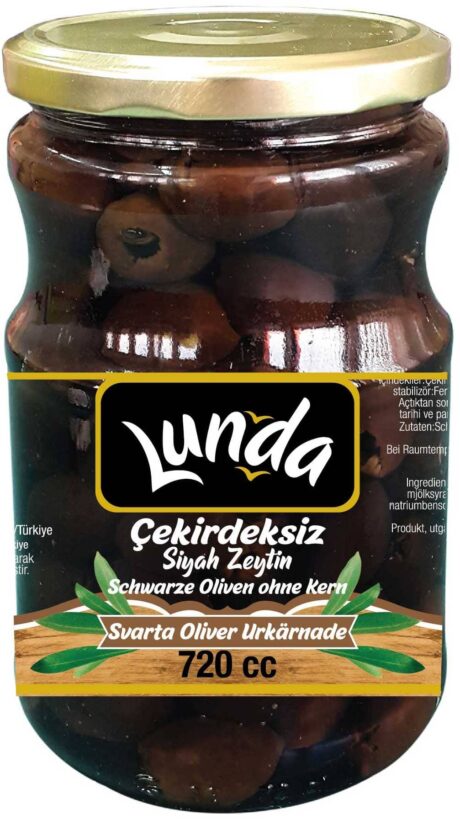 Lunda Svarta Oliver Urkärnade 720cc (720g) 1x12