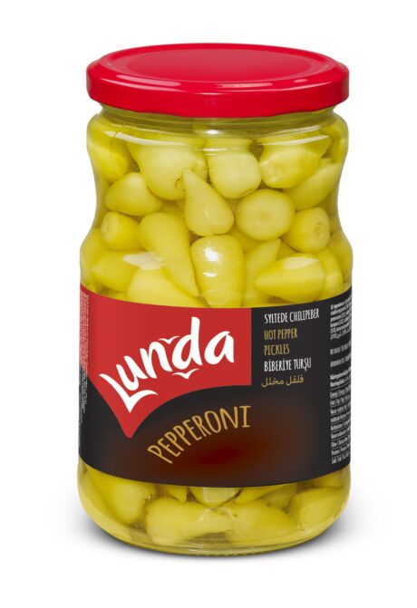 Lunda Inlagda Gula Peppar Starka 720cc (685g) 1x12