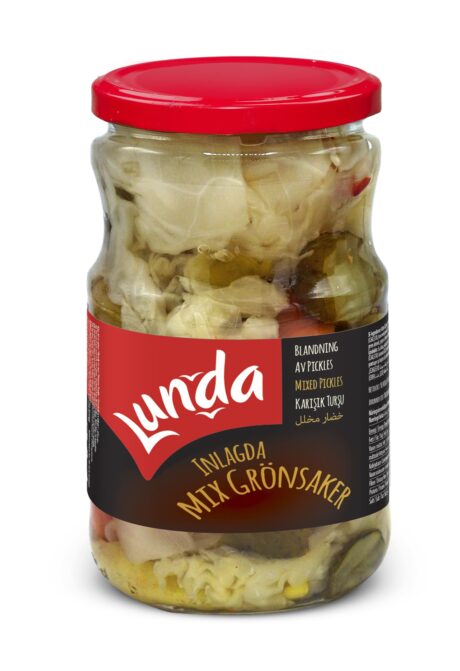 Lunda Inlagda Grönsaker Mix 720cc (650g) 1x12