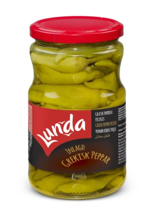 Lunda Inlagda Grekiska Peppar 720cc (650g) x 12