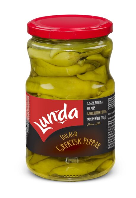 Lunda Inlagda Grekiska Peppar 720cc (650g) 1x12