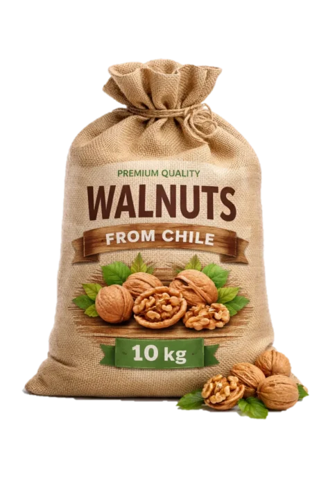 VALNÖTTER CHILE MED SKAL 10 KG I SÄCK