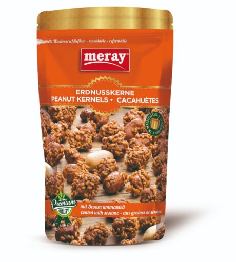 Meray Jordnötter med Sesam Doypack 150g 1x12
