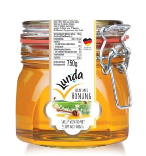Lunda Sirap m Honung 750g 1x12