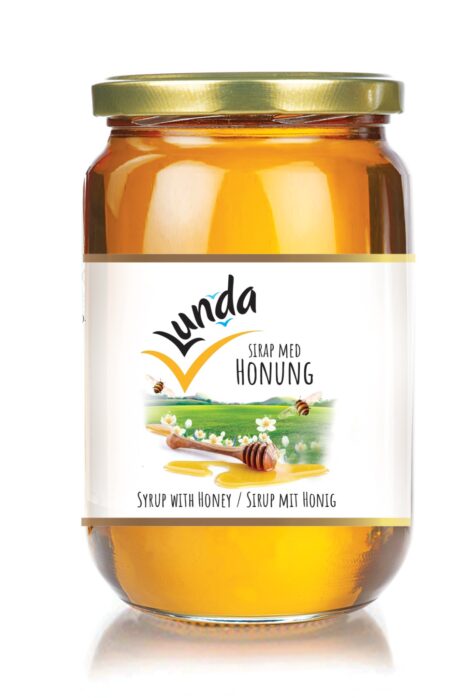 Lunda Sirap m Honung 950g 1x12