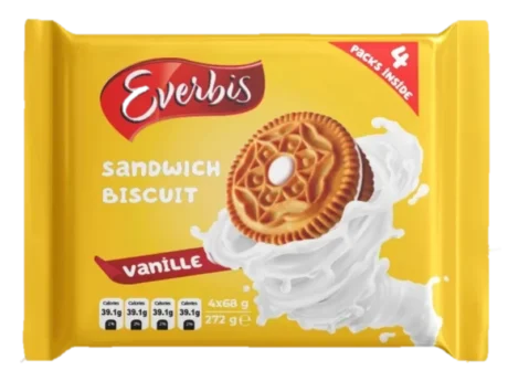 EVERBIS SANDWICH VANILLA 272g X 12