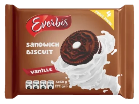 EVERBIS SANDWICH COCOA 272g X 12