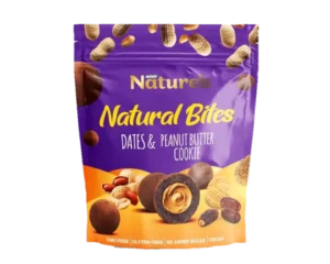 NATURAL BITES DATES & PEANUT BUTTER COOKIE. 96g X 24