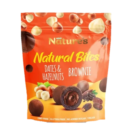 NATURAL BITES DATES & HAZELNUT BROWNIE 96g X 24