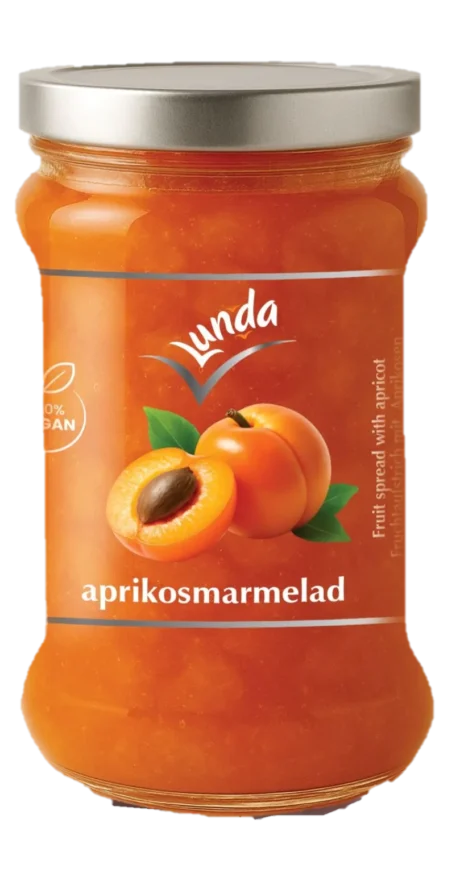 LUNDA APRIKOSMARMELAD 380g X 12