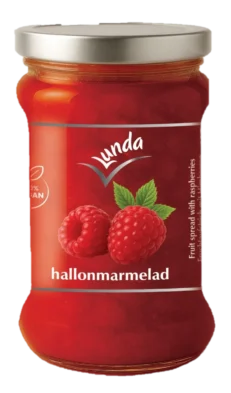 lunda-hallonsylt-380g-x-12