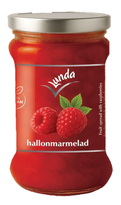 LUNDA HALLONSYLT 380g X 12