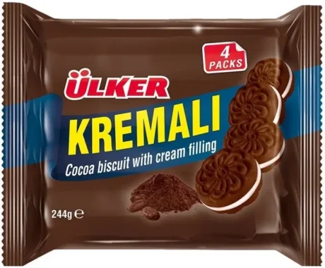 ÜLKER KREMALI KEX KAKAO 244g X 11