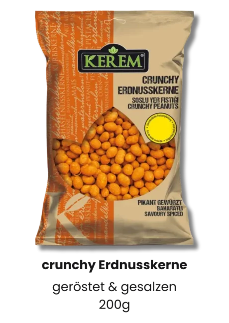 KEREM JORDNÖTTER CRUNCHY & PAPRIKA 200g X 12
